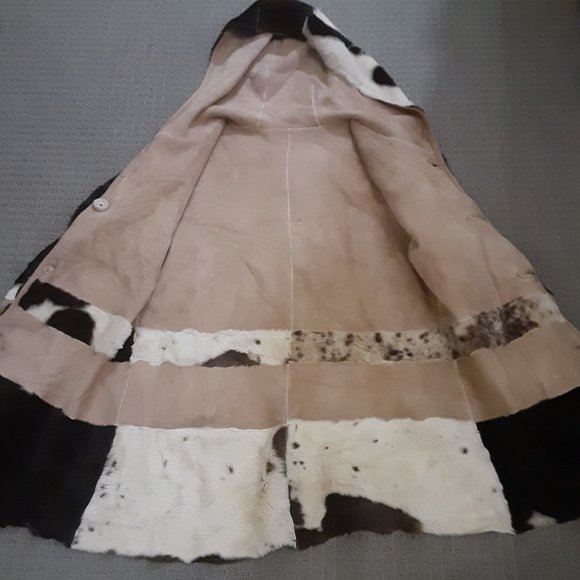 Vintage Cowhide Coat- Women's Size M - Picture 12 of 14